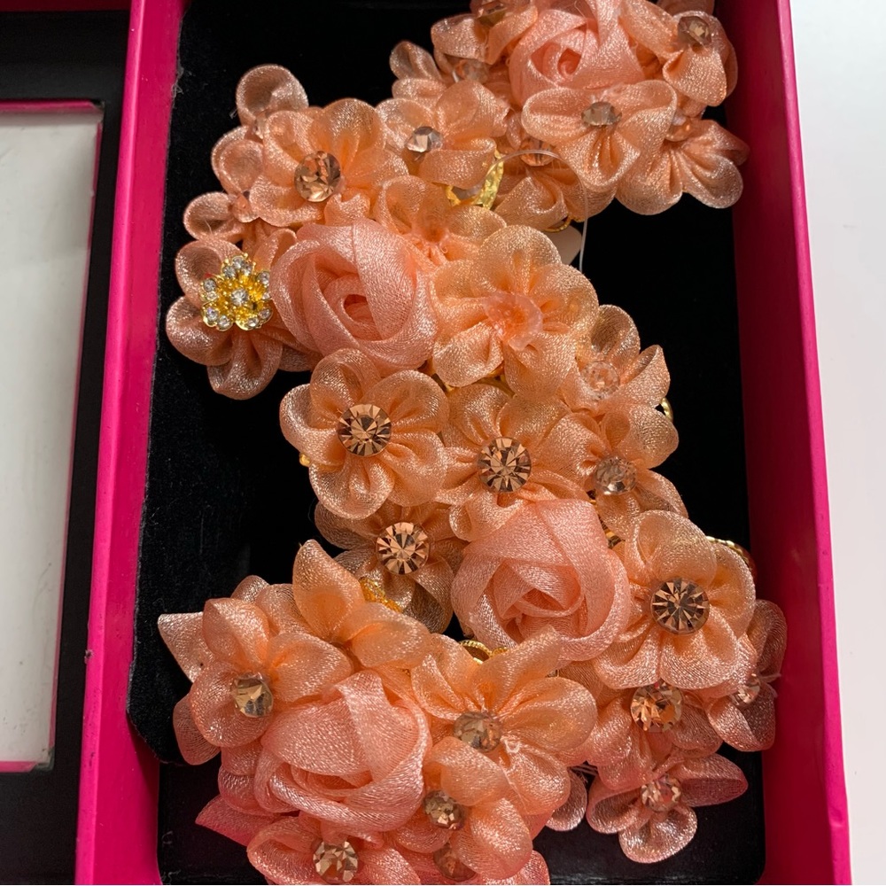Coral Flowers Formal Hair Accessories